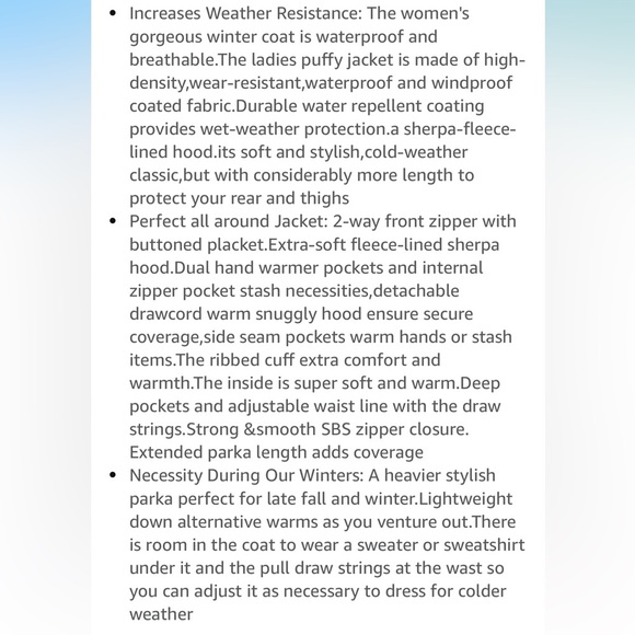 NWT Gray Puffer Jacket with Removable Hood and Quilted Design and Sherpa inside - Picture 10 of 10